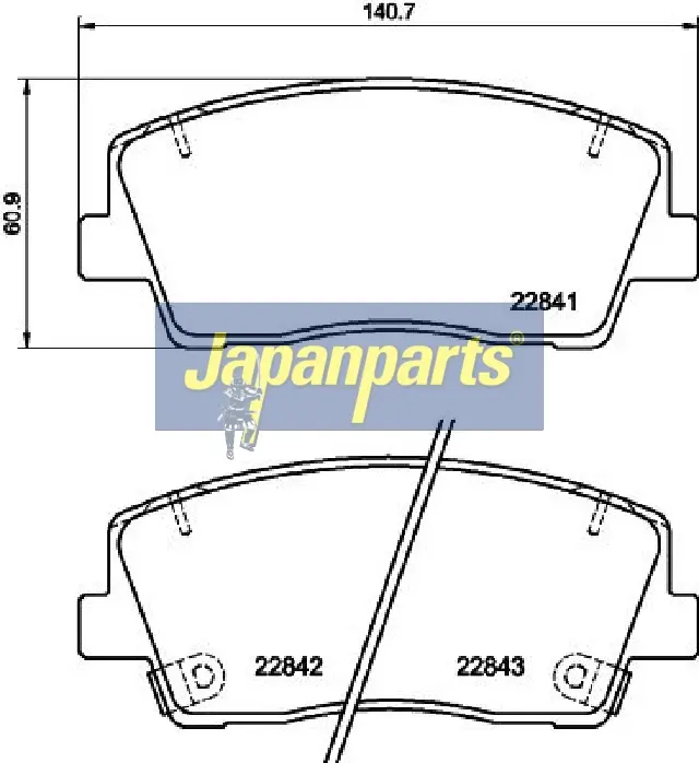 BRAKE PAD SET, DISC BRAKE