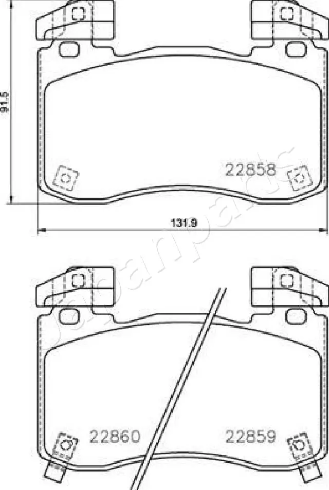 BRAKE PAD SET, DISC BRAKE