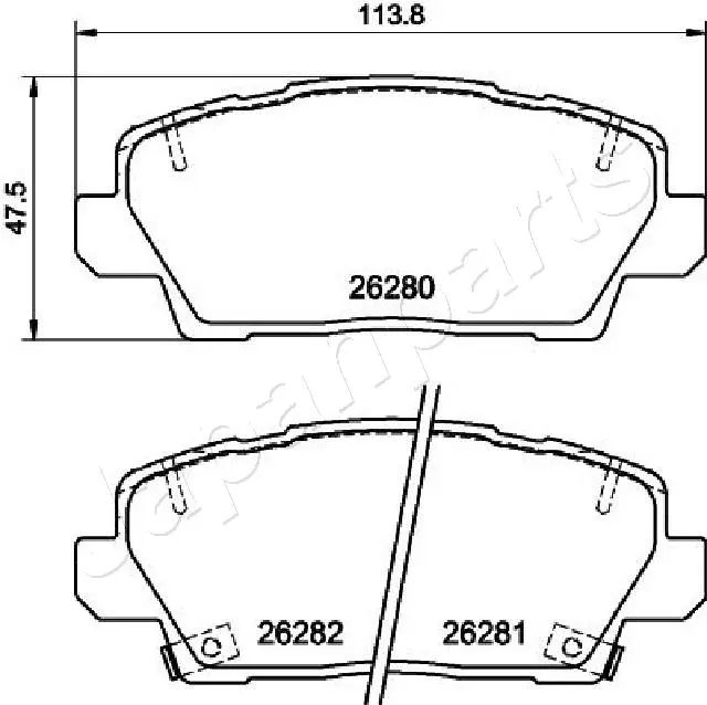 BRAKE PAD SET, DISC BRAKE