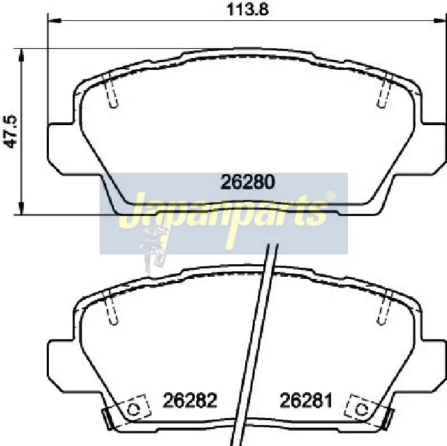 BRAKE PAD SET, DISC BRAKE