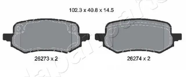 BRAKE PAD SET, DISC BRAKE