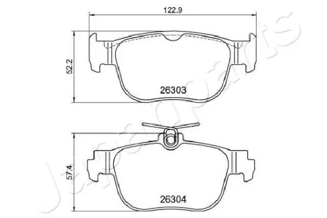JGO DE PASTILLAS DE FRENO