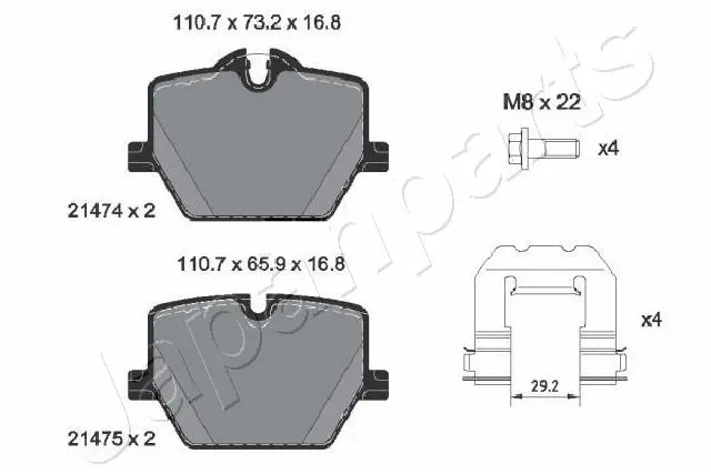 BRAKE PAD SET, DISC BRAKE
