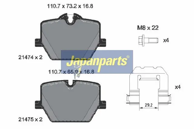 BRAKE PAD SET, DISC BRAKE