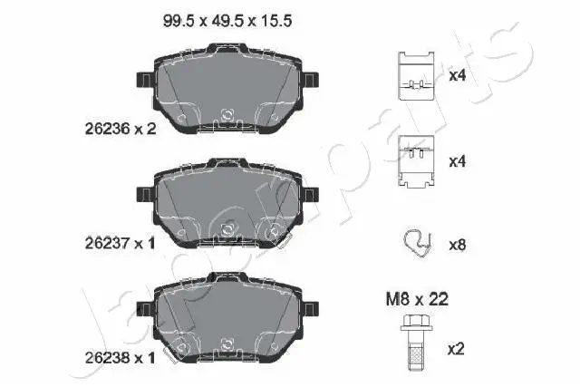 BRAKE PAD SET, DISC BRAKE