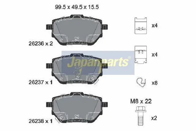 BRAKE PAD SET, DISC BRAKE
