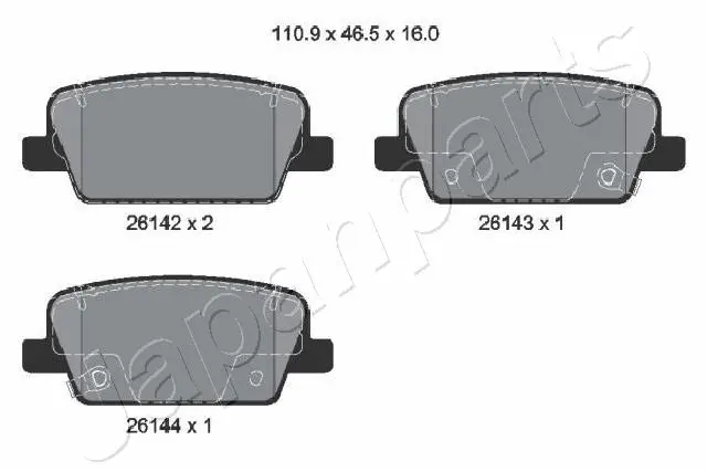 BRAKE PAD SET, DISC BRAKE