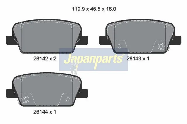 BRAKE PAD SET, DISC BRAKE