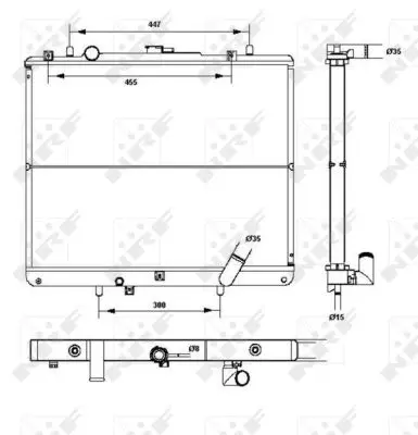 RADIADOR MITSUBISHI L200 2.5D 97-