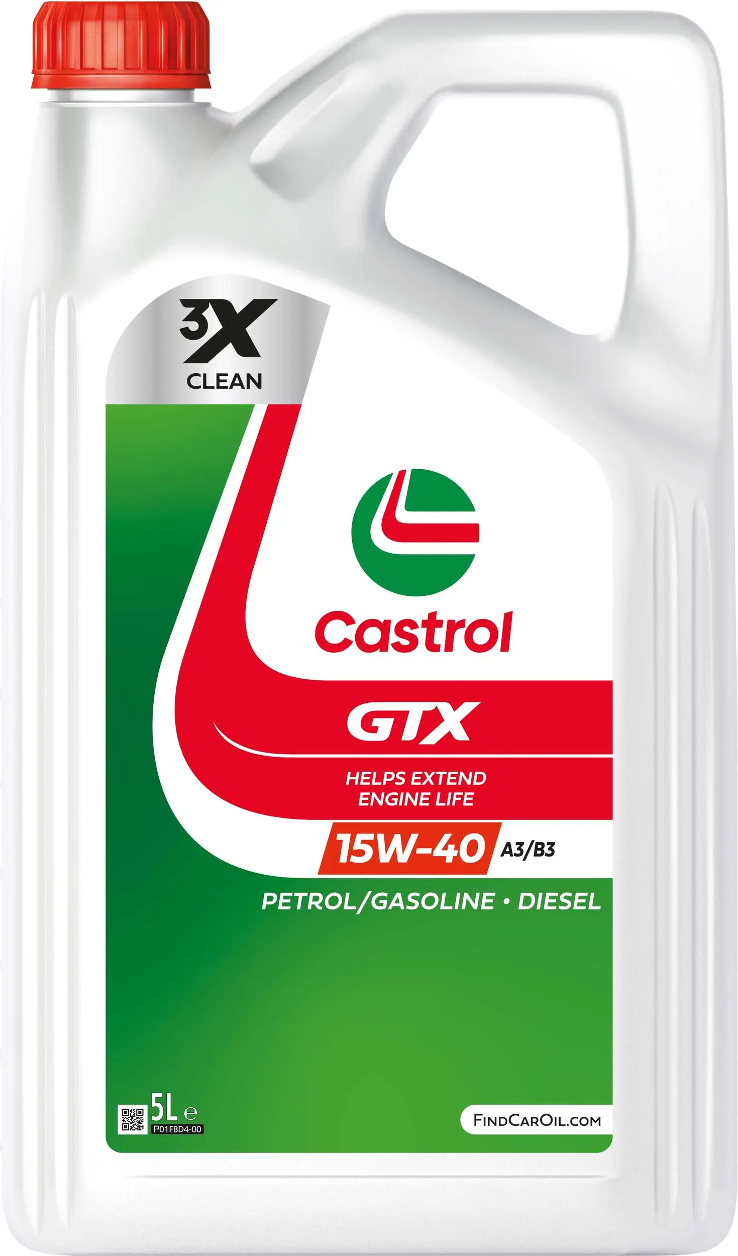 CASTROL GTX 15W-40 A3/B3 4X5L *NEW