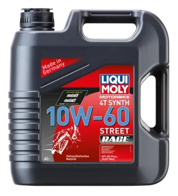 LIQUI MOLY 1687 MOTORBIKE 4T SYNTH 10W-60 STREET RACE (4L)