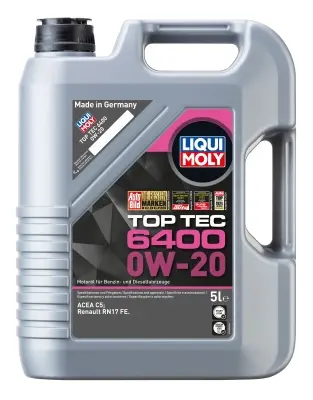LIQUI MOLY 21585 ACEITE MOTOR TOP TEC 6400 0W20 (5L)