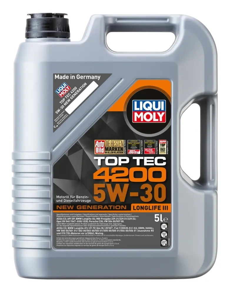 LIQUI MOLY 8973 TOP TEC 4200 5W-30 NEW GENERATION (5L)