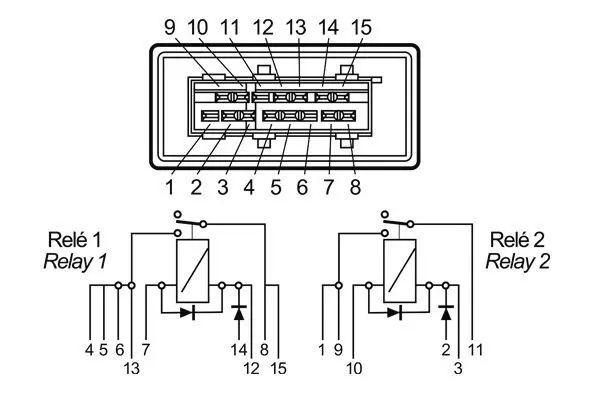 RELE DOBLE INTERRUPTOR 15-12