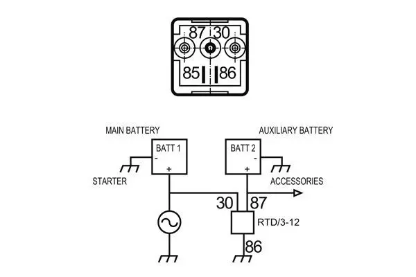 RELE PROTECTOR DESCARGA BATERIA 12V