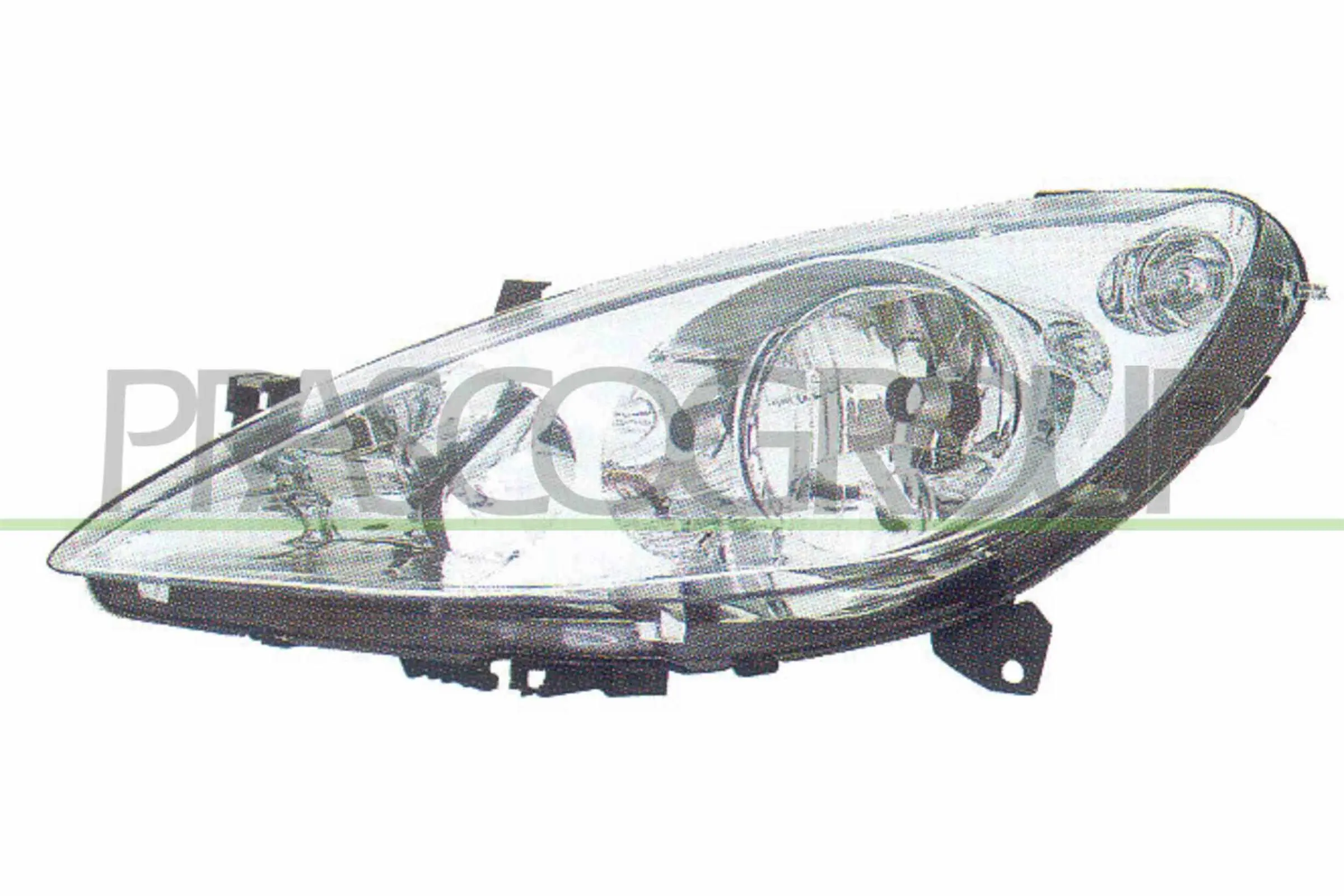 OPTICA DERECHA H1+H7 ELECTRICA-SIN