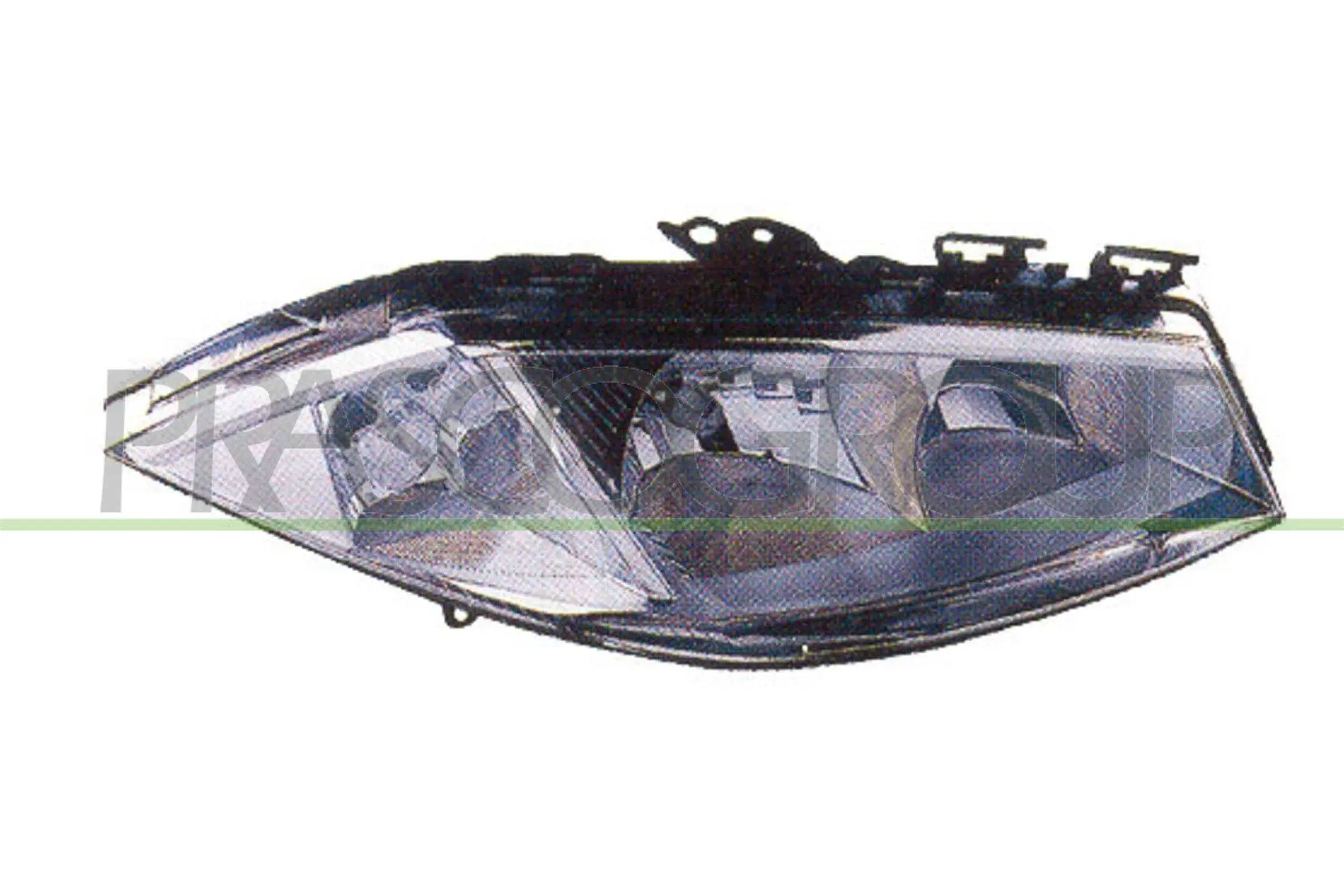 OPTICA DERECHA H1+H7 ELECTRICA-SIN