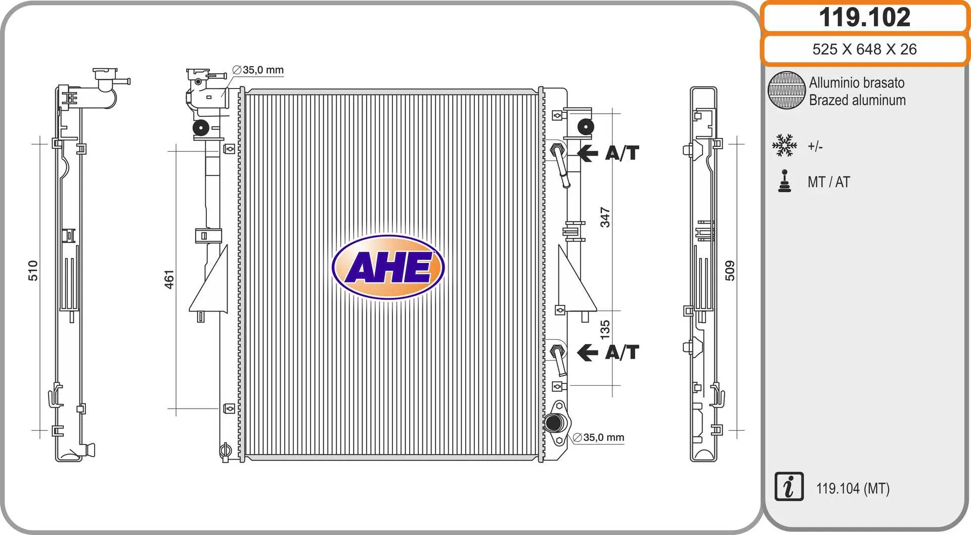RAD MITSUBISHI L200 +/-AC M/AT 15-