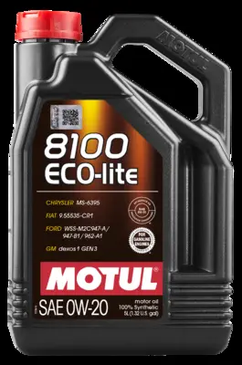 MOTUL 8100 ECO LITE 0W20 5LX4