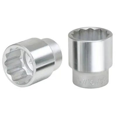 1" 12 POINT SOCKET, SHORT, 46 MM