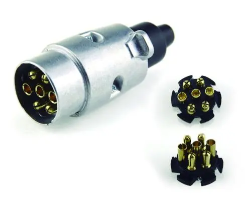KRW CONECTOR MACHO 7 POLOS METAL