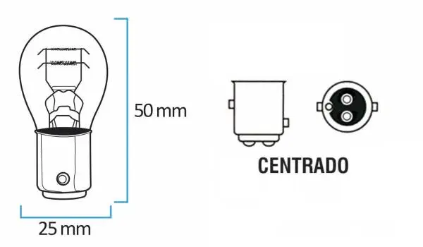 KRW LAMP DOS POLOS 12V 21/5W