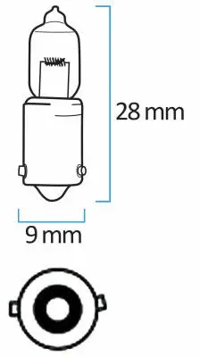 KRW LAMP H6W 12V 6W