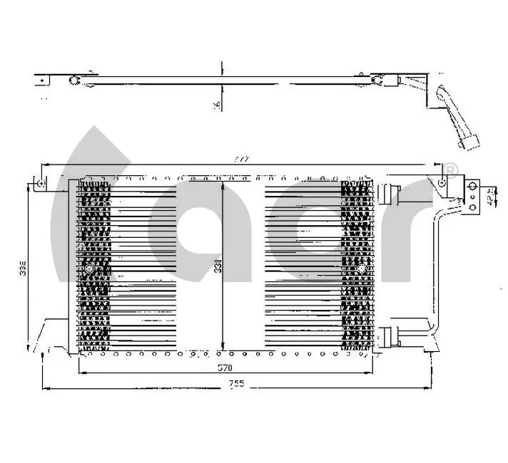 CONDENSADOR CHRYSLER VOYAGER I