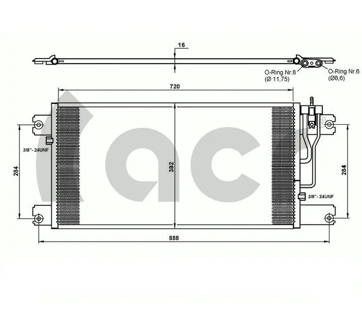 CONDENSADOR SCANIA SERIE P/G/R/T