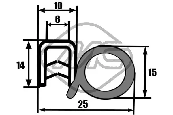 PERFIL PUERTA UNIVERSAL