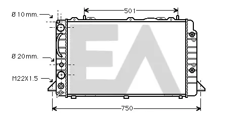 RADIADOR PARA APLICACIÓN OE
