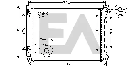 RADIADOR PARA APLICACIÓN OE