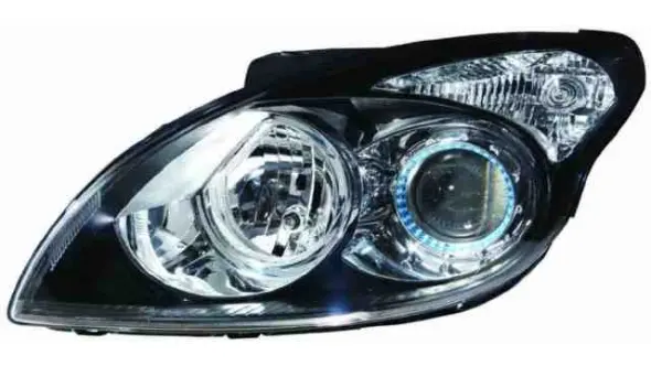 FARO IZQ. ELECTRICO NEGRO H7 H1