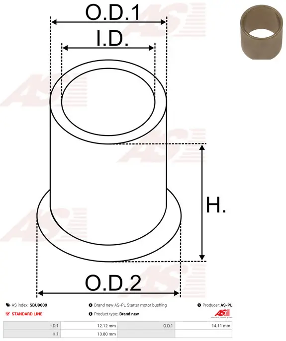CASQUILLO 12.12X14.11X14 3703GM