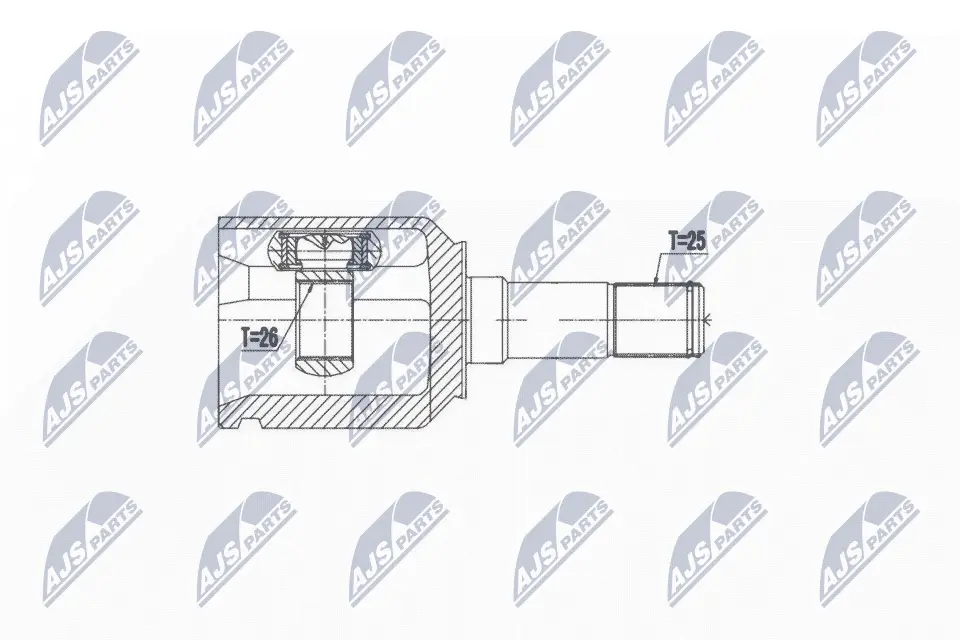 NTY ROTULA INTERIOR EJE DE TRANSMIS