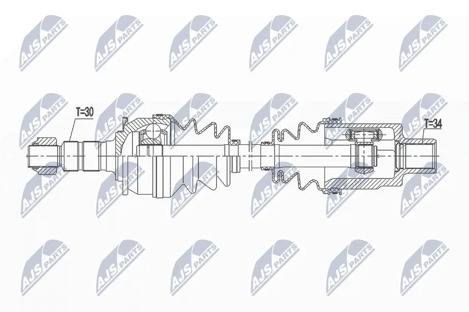 NTY EJE DE ACCIONAMIENTO