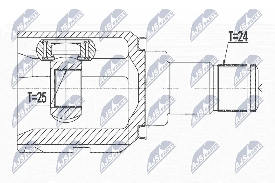 NTY ROTULA INTERIOR EJE DE TRANSMIS