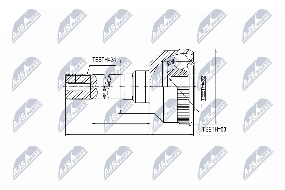 NTY ROTULA EXTERIOR EJE DE TRANSMIS