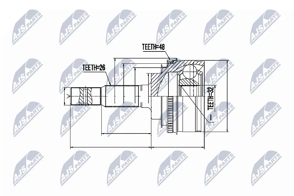 =NPZ-TY-025 NTY ROTULA EXTERIOR EJE