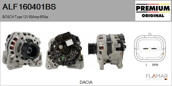 ALT NUEVO ORIG. BOSCH TYPE 12V 90AM