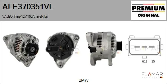 ALT NUEVO ORIG. VALEO TYPE 12V 100A