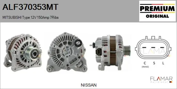 ALT NUEVO ORIG. MITSUBISHI TYPE 12V