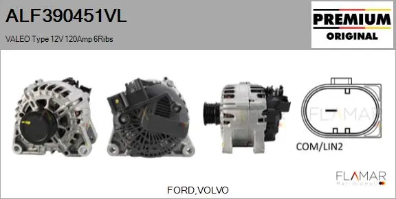 ALT NUEVO ORIG. VALEO TYPE 12V 120A