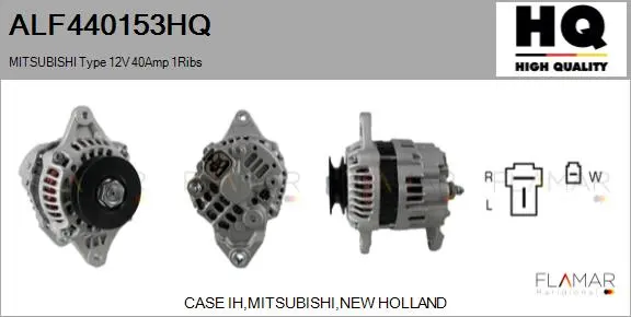 ALT NUEVO MITSUBISHI TYPE 12V 40AMP