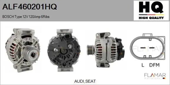 ALT NUEVO BOSCH TYPE 12V 120AMP PFR