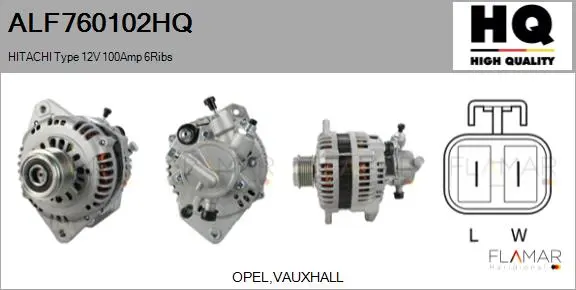 ALT NUEVO HITACHI TYPE 12V 100AMP P