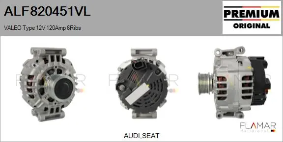 ALT NUEVO ORIG. VALEO TYPE 12V 120A