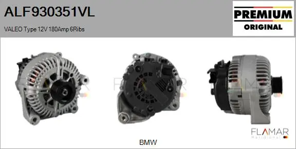 ALT NUEVO ORIG. VALEO TYPE 12V 180A