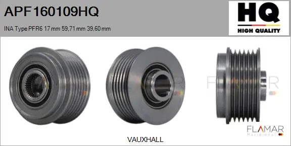 POLEAS NUEVO INA TYPE PFR6 17,00 MM