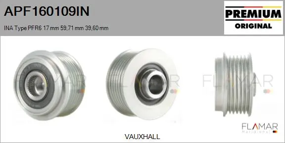 POLEAS NUEVO ORIG. INA TYPE PFR6 17